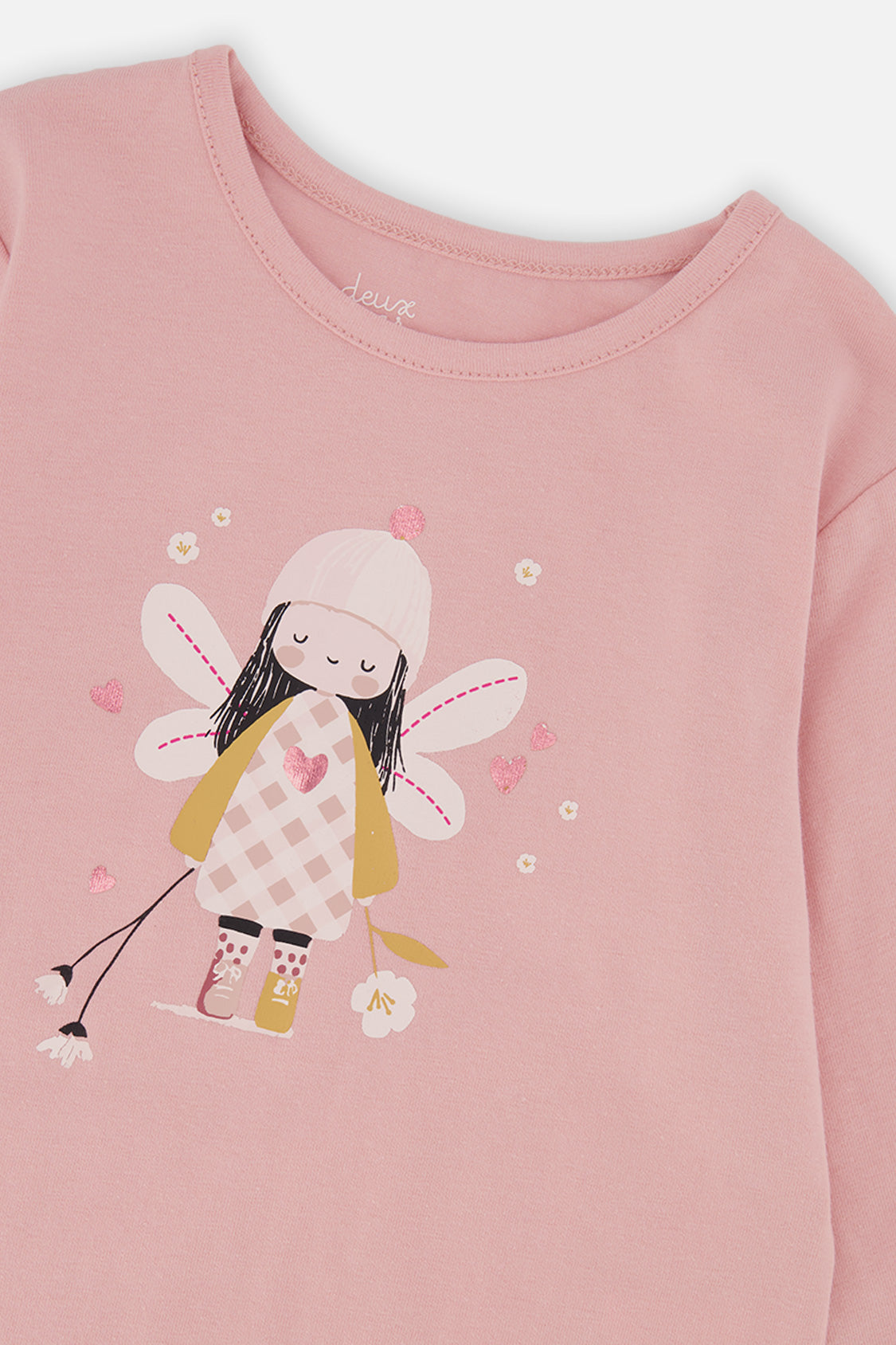 Baby Organic Cotton T-Shirt Pale Dusty Pink