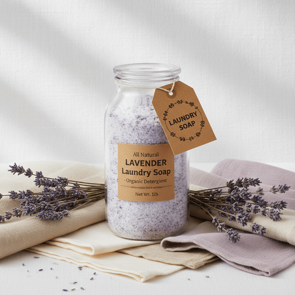 All Natural Lavender Laundry Soap, Organic Detergent 1Lb - Baby Organic