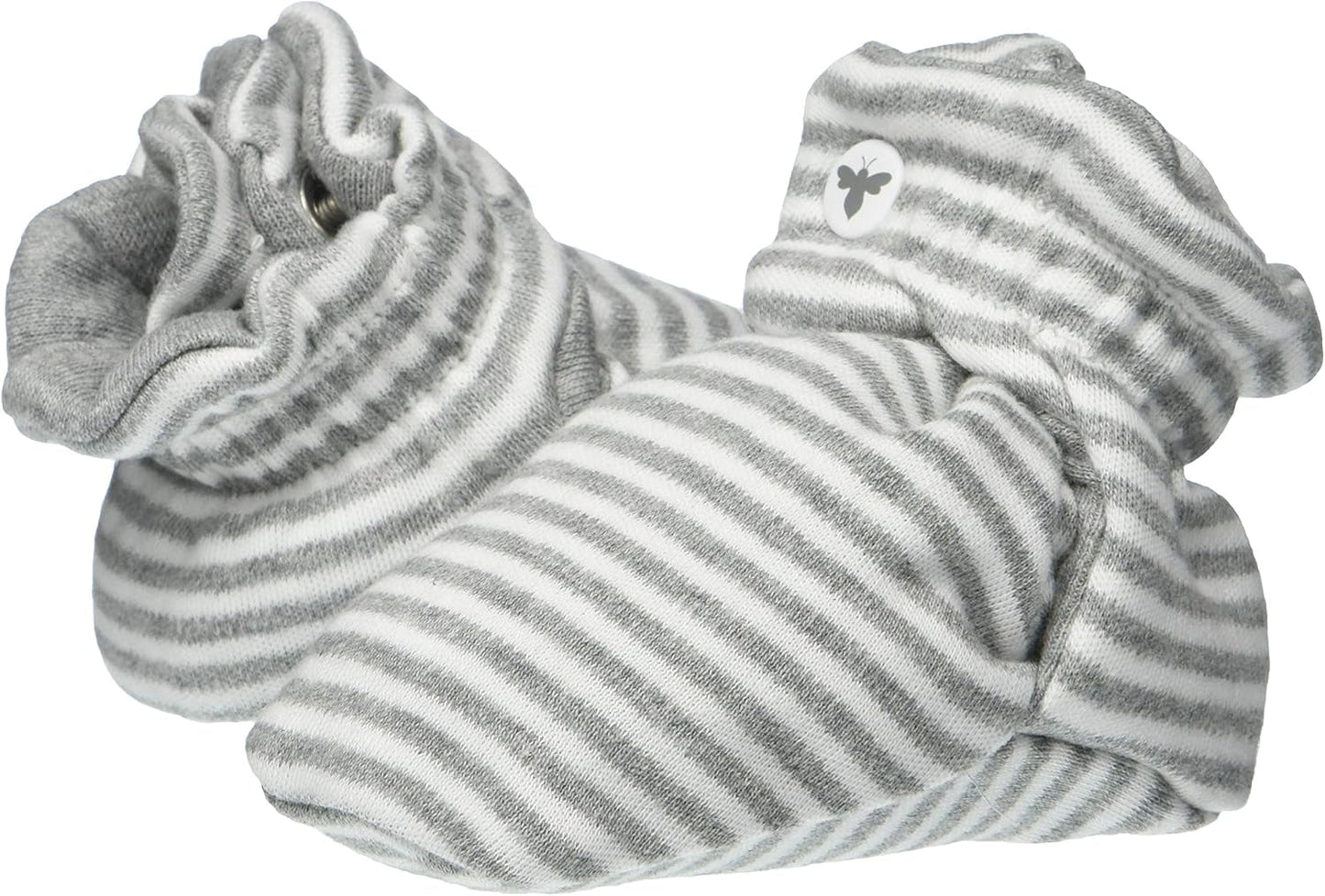 Burt’S Bees Baby Adjustable Baby Booties, 100% Organic Cotton, Easy on and off Snap Boots, Snug Fit - Baby Essential - Baby Organic