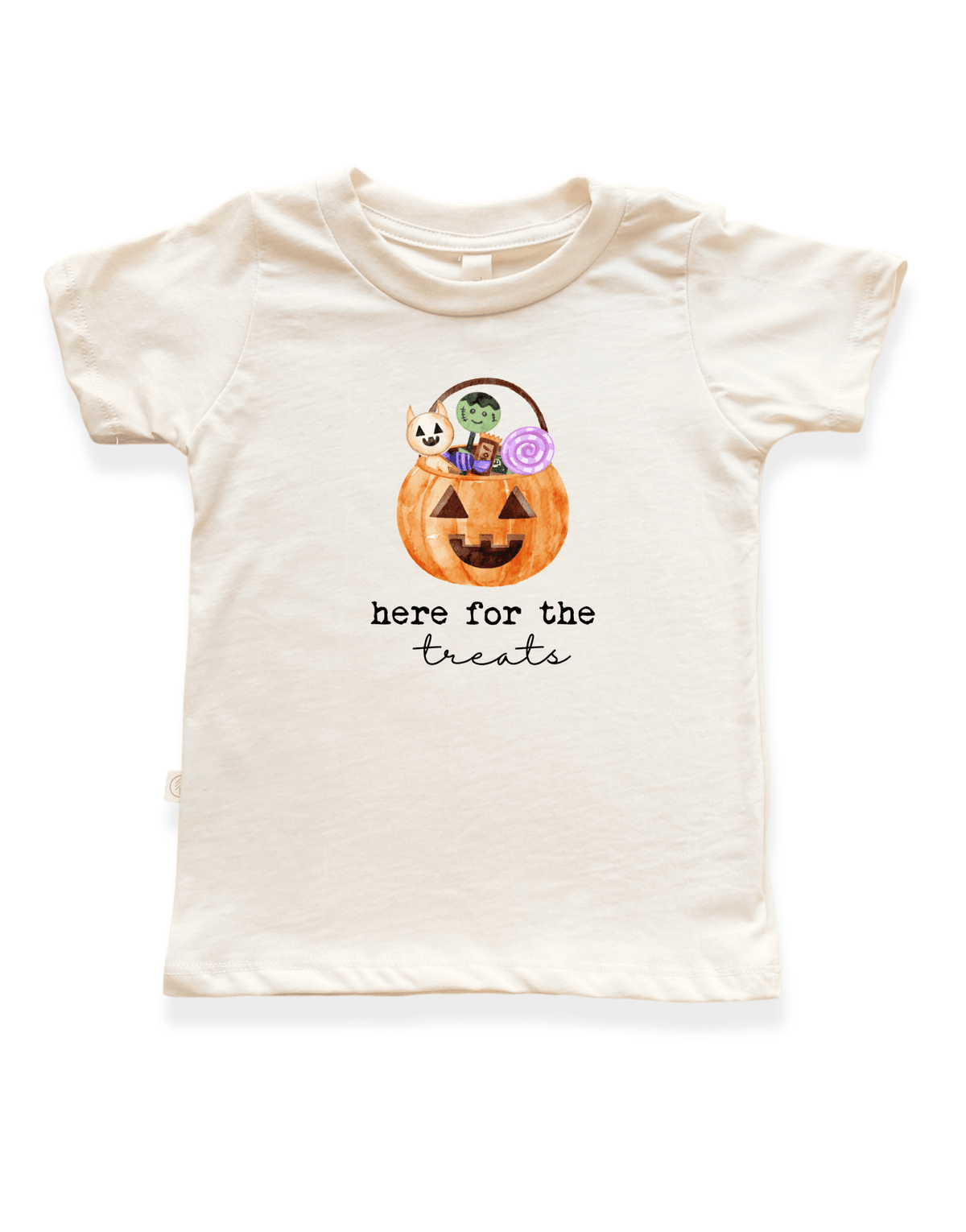 Here For The Treats Organic Kids T-Shirt - Baby Organic
