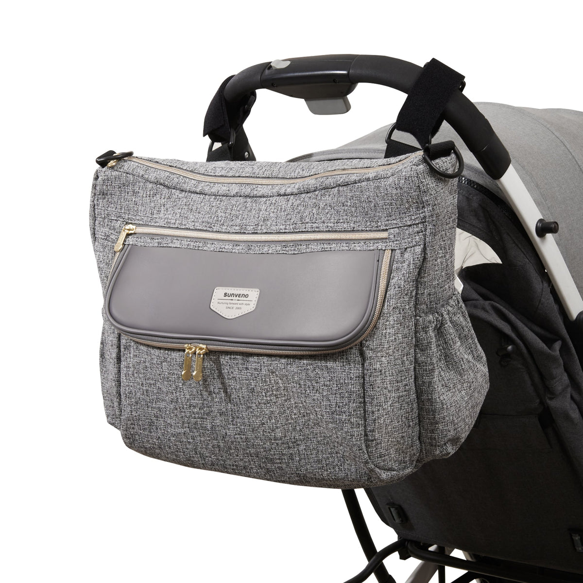 Tweed Luxe Stroller Organizer - Baby Organic