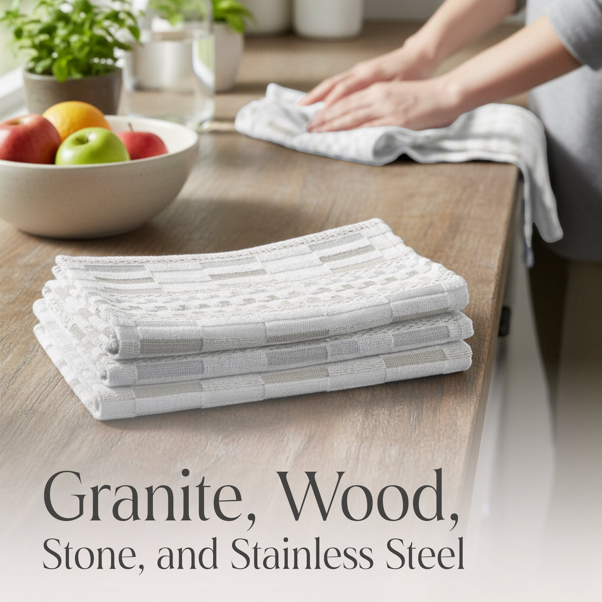 100% Organic Cotton Kitchen Towels