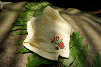 100% Natural Mulberry Handwoven Silk Face Towel/Organic Vietnamese Wash Cloth for Sensitive Skin/Raw Silk Face Cloth for Babies - Baby Organic