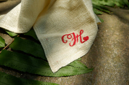 100% Natural Mulberry Handwoven Silk Face Towel/Organic Vietnamese Wash Cloth for Sensitive Skin/Raw Silk Face Cloth for Babies - Baby Organic
