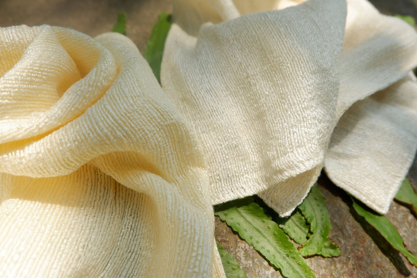 100% Natural Mulberry Handwoven Silk Face Towel/Organic Vietnamese Wash Cloth for Sensitive Skin/Raw Silk Face Cloth for Babies - Baby Organic