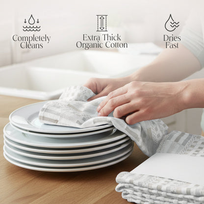 100% Organic Cotton Kitchen Towels - Baby Organic
