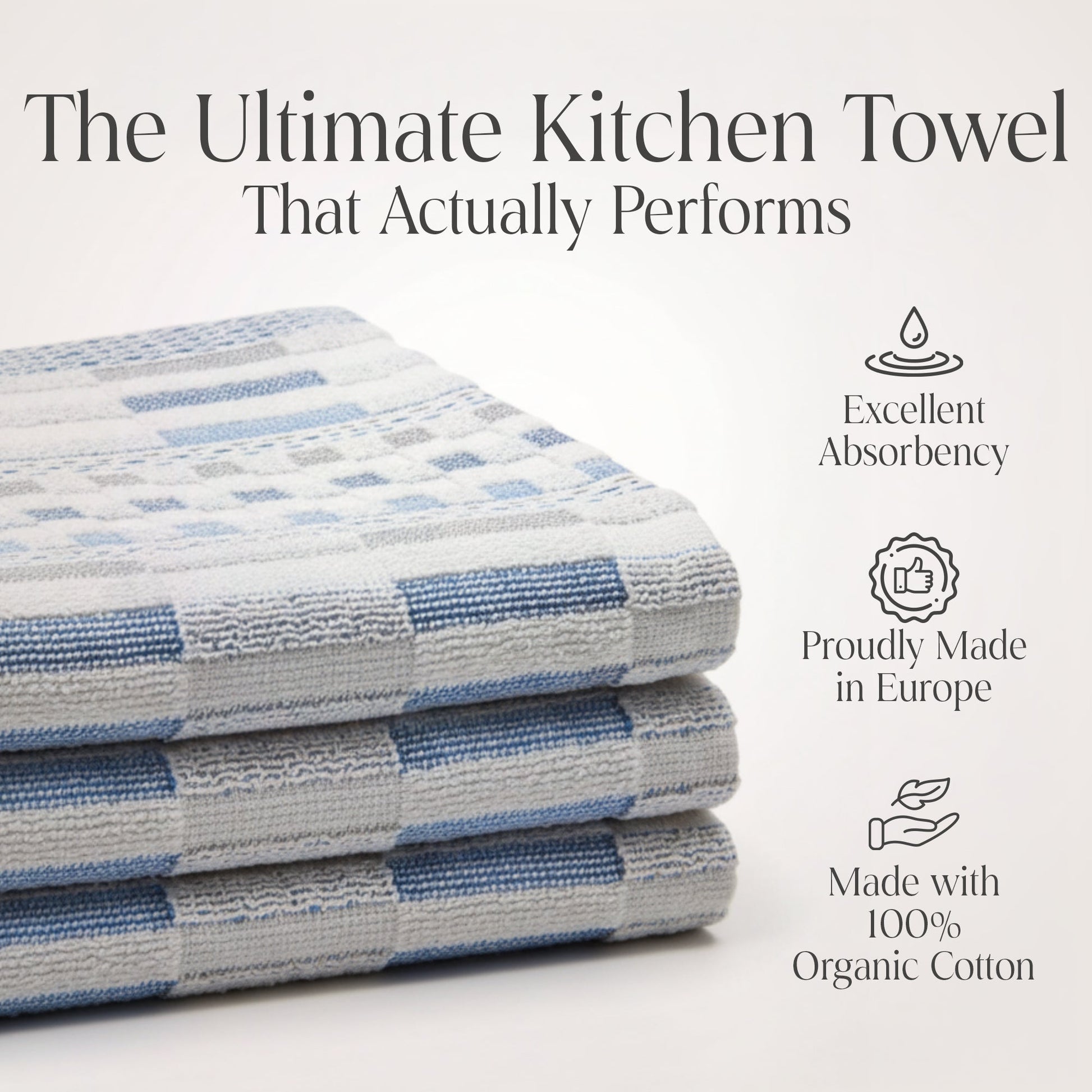 100% Organic Cotton Kitchen Towels - Baby Organic