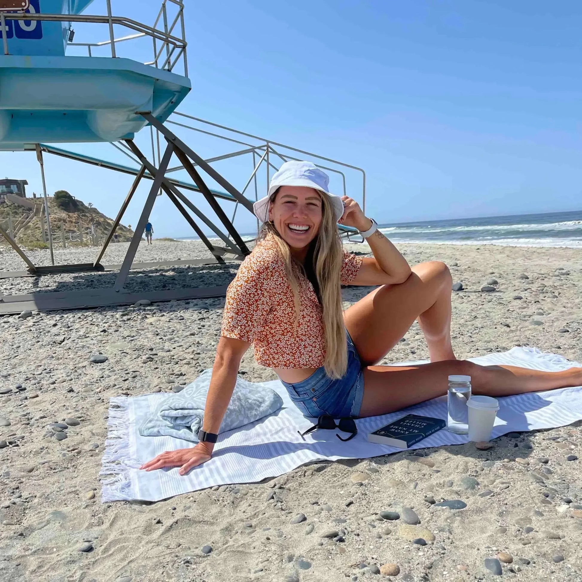 100% Organic Cotton Sunset Beach Towels - Baby Organic