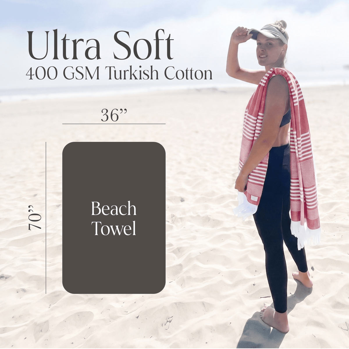 100% Organic Cotton Sunset Beach Towels - Baby Organic
