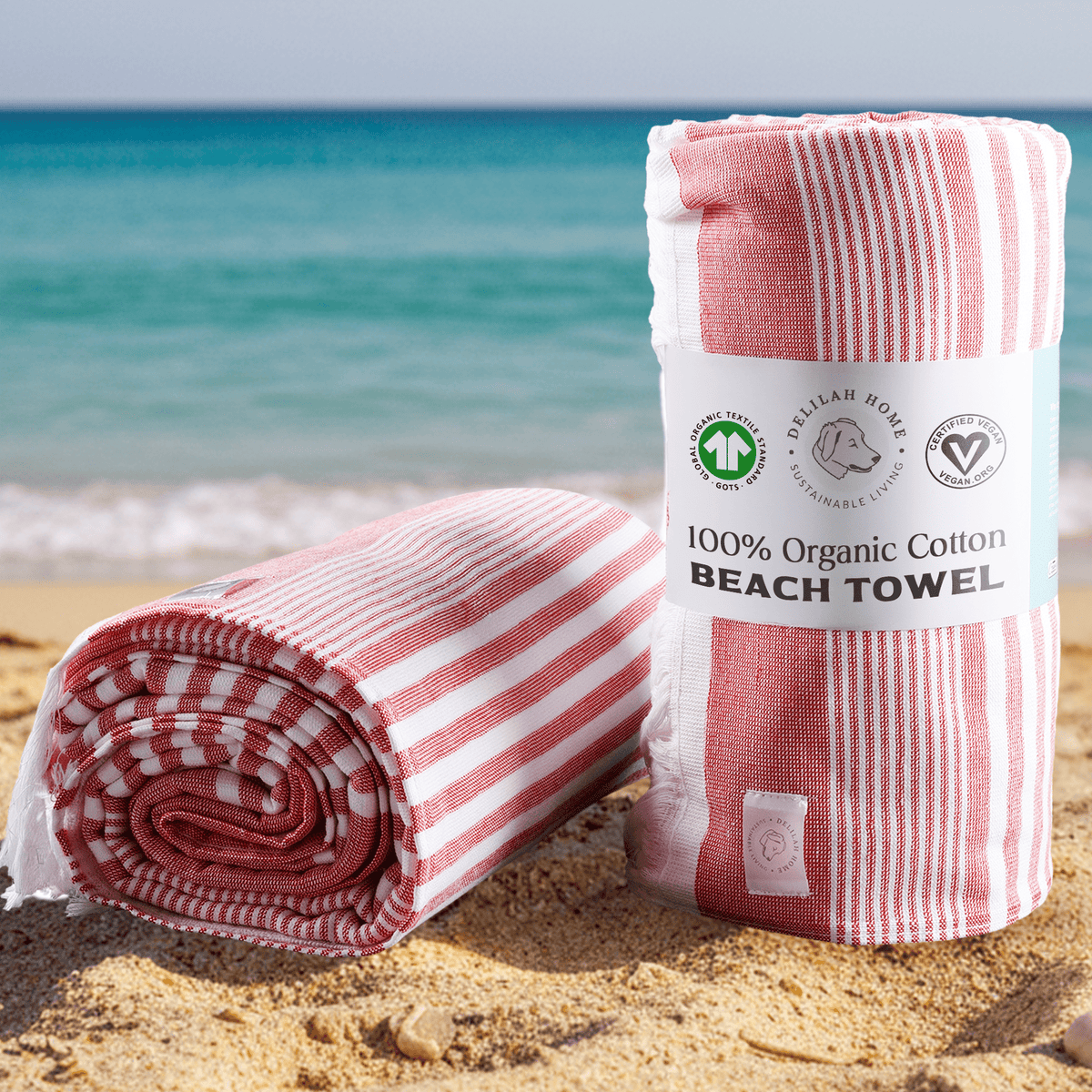 100% Organic Cotton Sunset Beach Towels - Baby Organic