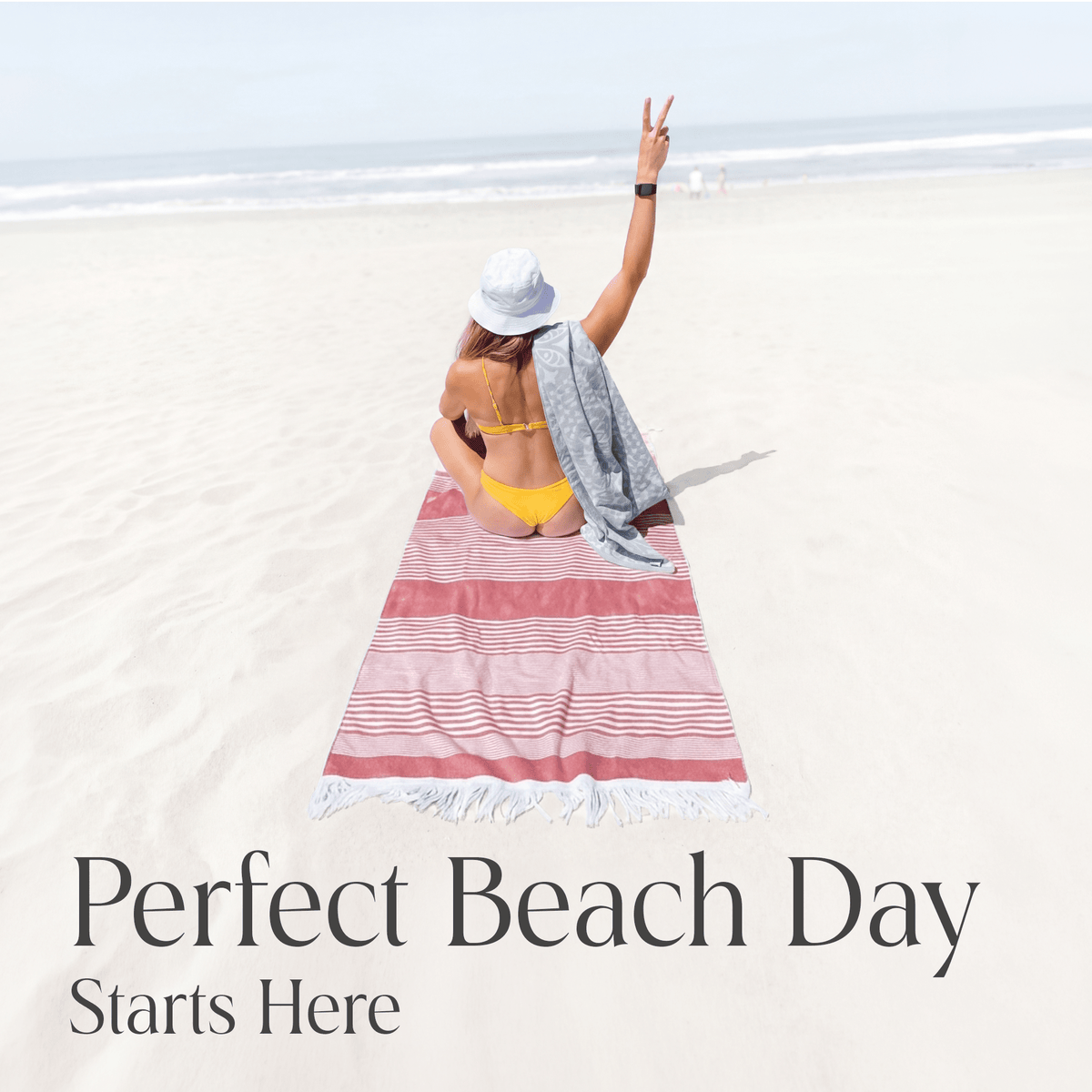 100% Organic Cotton Sunset Beach Towels - Baby Organic