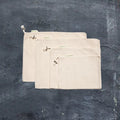 Set of 4 Organic Cotton Muslin Produce Bags