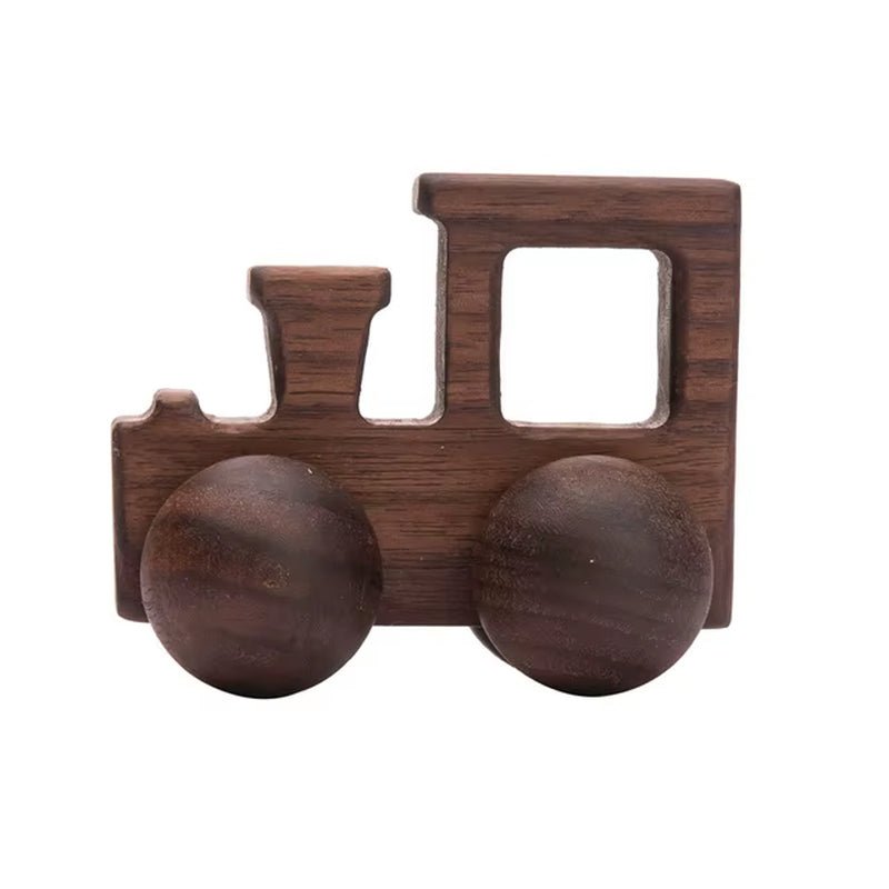 1Pc Organic Beech Wooden Car for Babies BPA Free Montessori Toys Wooden Rattle Brain Game Toys Handmade Crafts Gift Child Block - Baby Organic