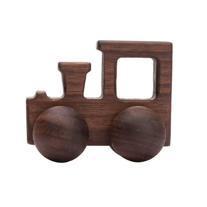 1Pc Organic Beech Wooden Car for Babies BPA Free Montessori Toys Wooden Rattle Brain Game Toys Handmade Crafts Gift Child Block - Baby Organic
