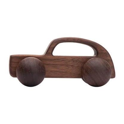 1Pc Organic Beech Wooden Car for Babies BPA Free Montessori Toys Wooden Rattle Brain Game Toys Handmade Crafts Gift Child Block - Baby Organic