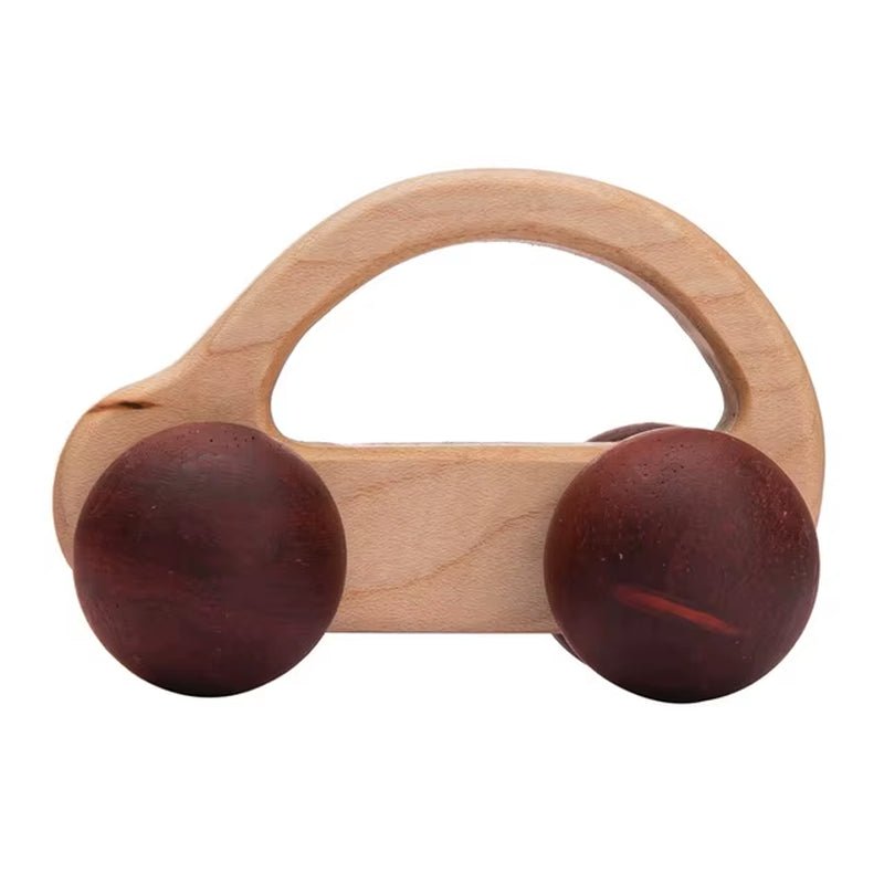 1Pc Organic Beech Wooden Car for Babies BPA Free Montessori Toys Wooden Rattle Brain Game Toys Handmade Crafts Gift Child Block - Baby Organic