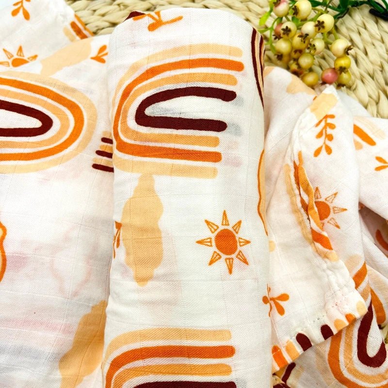 2026 New Organic Cotton Paris Swaddle Blanket Popular Styles Customize Designs for Baby Wrap Comforter - Baby Organic