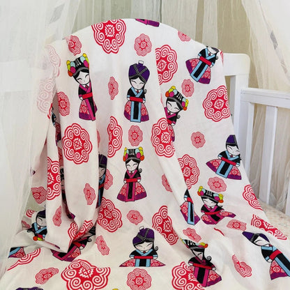 2026 New Organic Cotton Paris Swaddle Blanket Popular Styles Customize Designs for Baby Wrap Comforter - Baby Organic