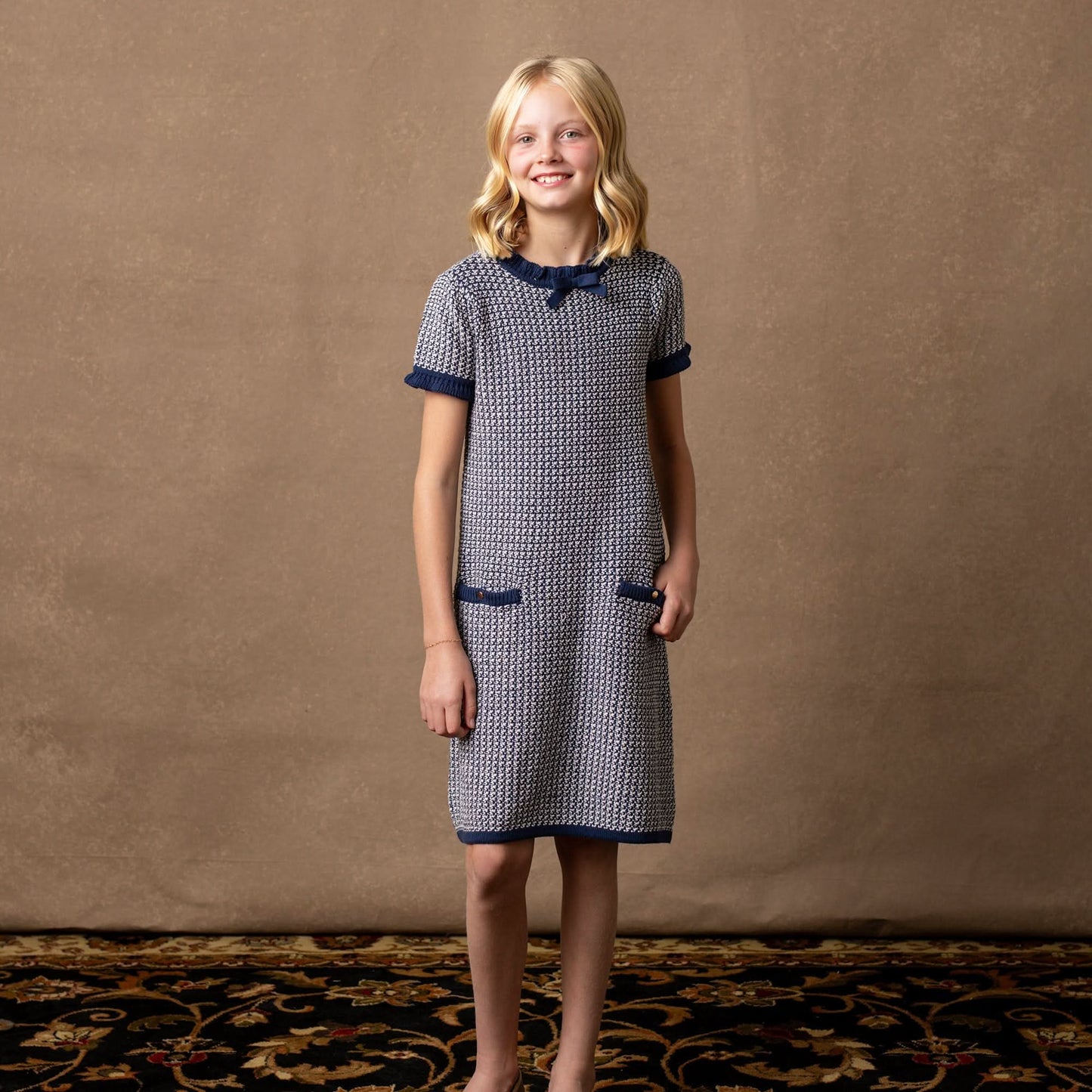 Organic Ruffle Edge Sweater Dress - Baby