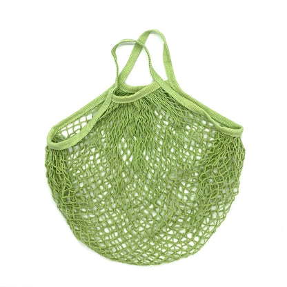 Reusable Grocery Bags Eco-Friendly Organic Cotton Mesh Tote Bags Portable Net String Bag for Shopping Storage Fruit Vegetable