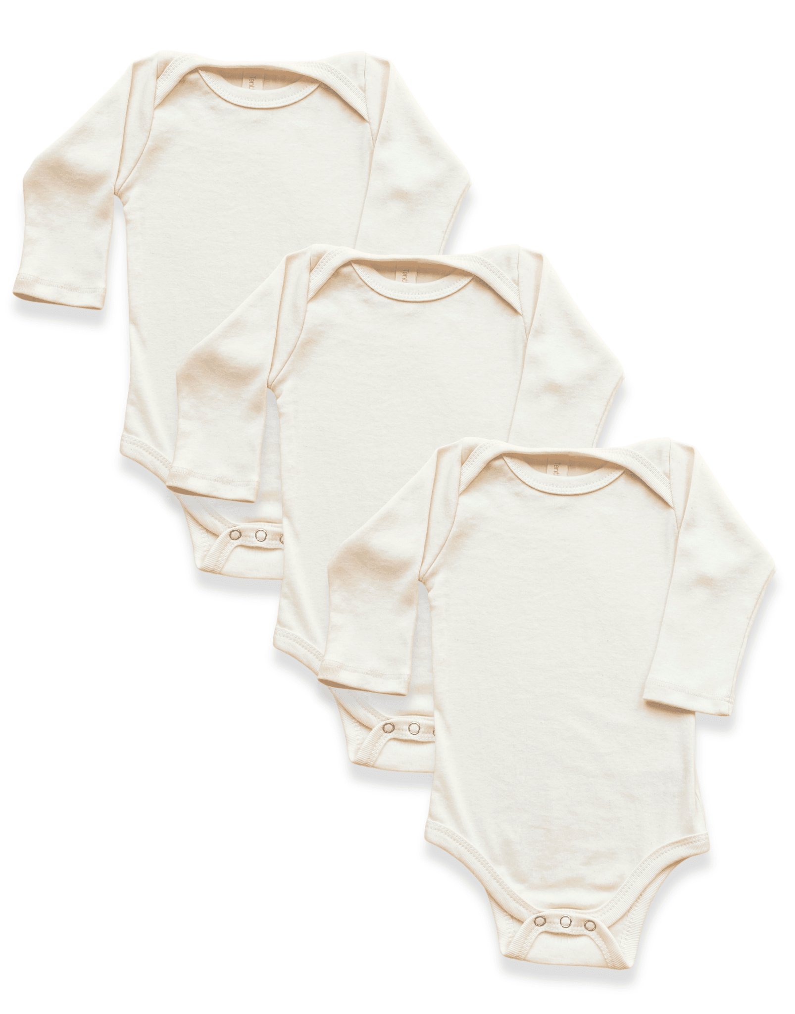 3 Pack - Organic Baby Bodysuit Long Sleeve - Baby Organic