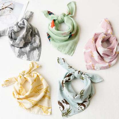 Hot Sale Baby Blankets Newborn Soft Organic Cotton Baby Bibs Muslin Swaddle Wrap Feeding Burp Cloth Towel Scarf Baby Stuff