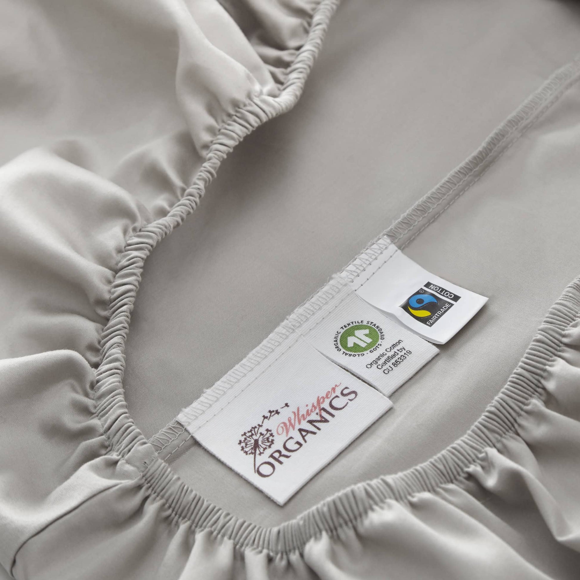 500 TC Sateen Fitted Sheet - Baby Organic