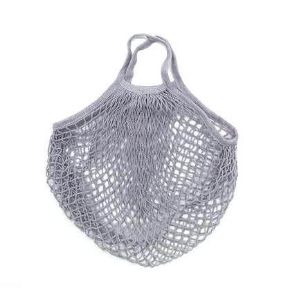 Reusable Grocery Bags Eco-Friendly Organic Cotton Mesh Tote Bags Portable Net String Bag for Shopping Storage Fruit Vegetable
