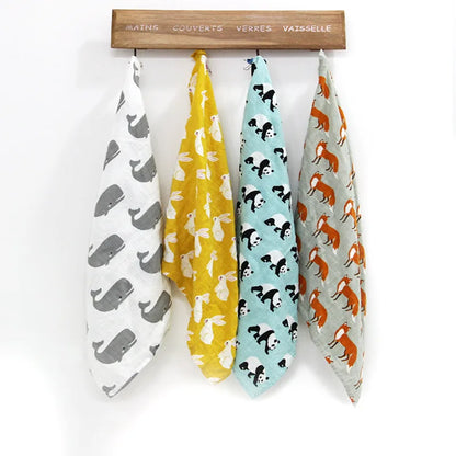 Hot Sale Baby Blankets Newborn Soft Organic Cotton Baby Bibs Muslin Swaddle Wrap Feeding Burp Cloth Towel Scarf Baby Stuff