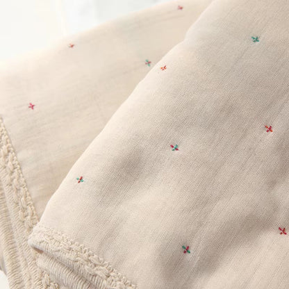 6-Layer Organic Cotton Baby Blanket Stroller Kids Children Bedding Newborn Babies Accessories Bohemian Blankets Baby Bed Linen - Baby Organic