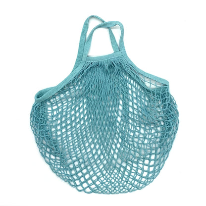 Reusable Grocery Bags Eco-Friendly Organic Cotton Mesh Tote Bags Portable Net String Bag for Shopping Storage Fruit Vegetable