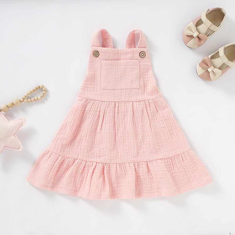 Organic Cotton Muslin Baby Dress-2
