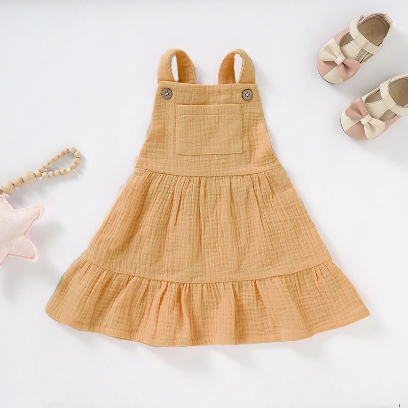Organic Cotton Muslin Baby Dress-3