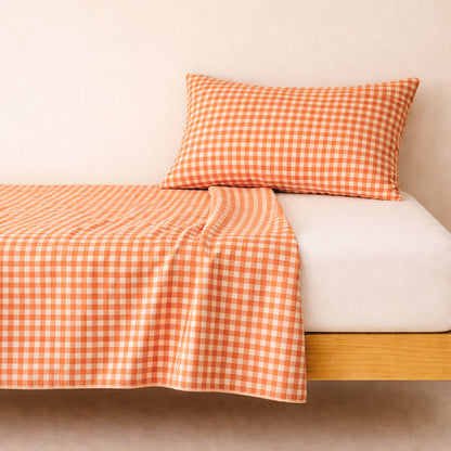 drap plat 80x110 coton bio vichy bébé