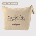 100% organic cotton toiletry bag