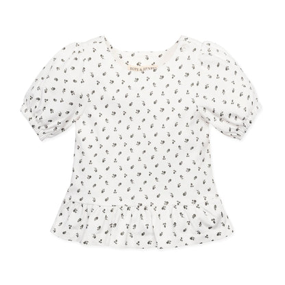 Organic Knit Peplum Top - Baby