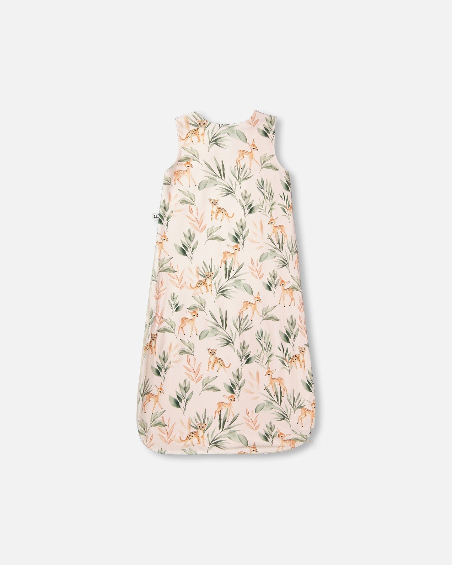 Organic Cotton Jersey Muslin Sleep Sack Peach Deer Print-1