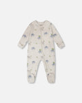 Organic Cotton Baby Pajama | Grey Elephant Print | Baby Organic Co