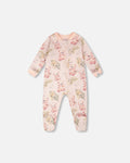 Organic Cotton Baby Pajama | Pale Pink Bear Print | Baby Organic Co