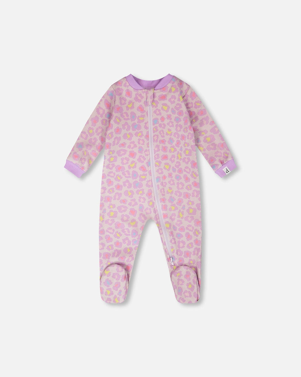 Organic Cotton Baby Pajama | Purple Animal Print | Baby Organic Co