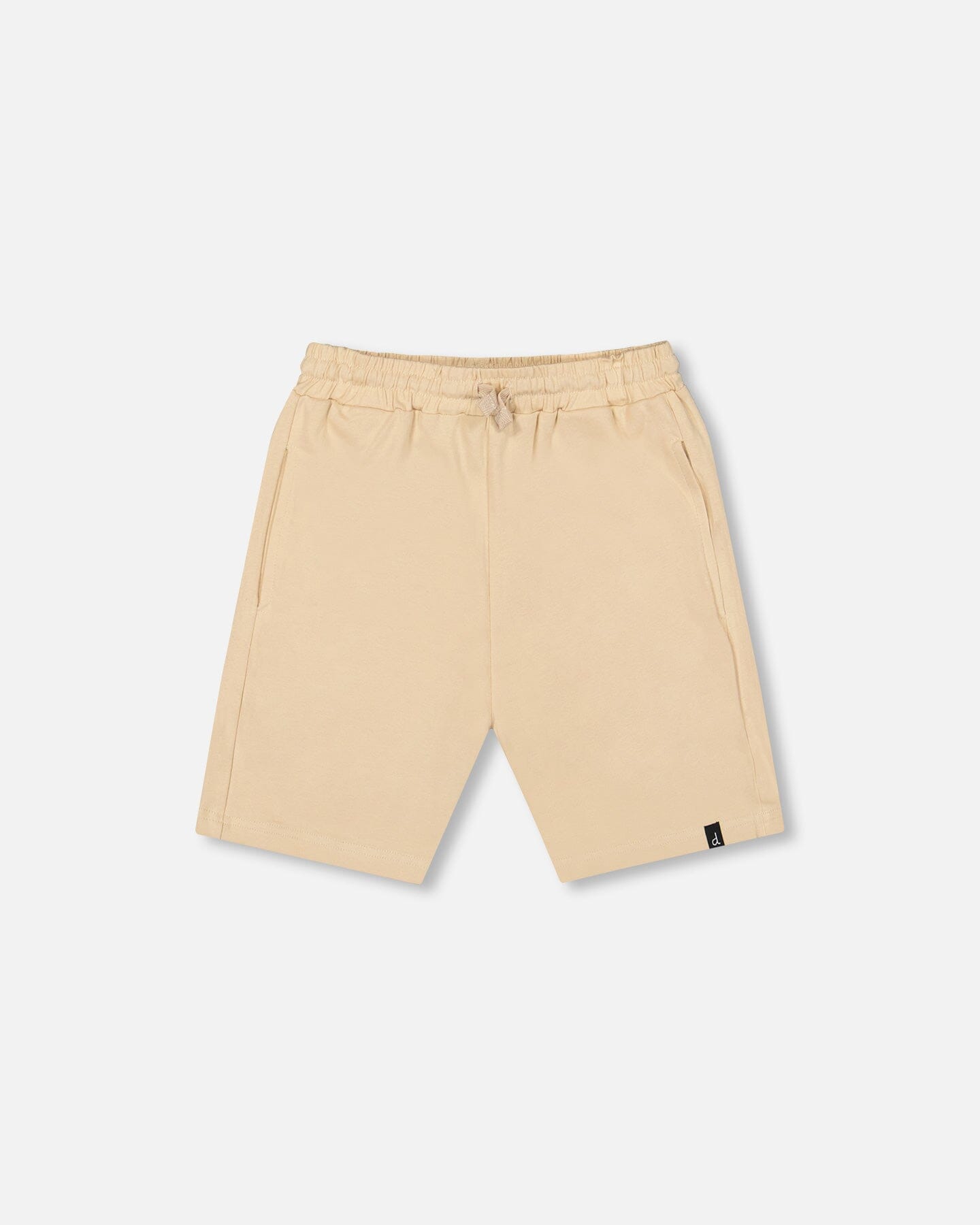 Organic Cotton Baby Shorts | Solid Beige | Baby Organic Co