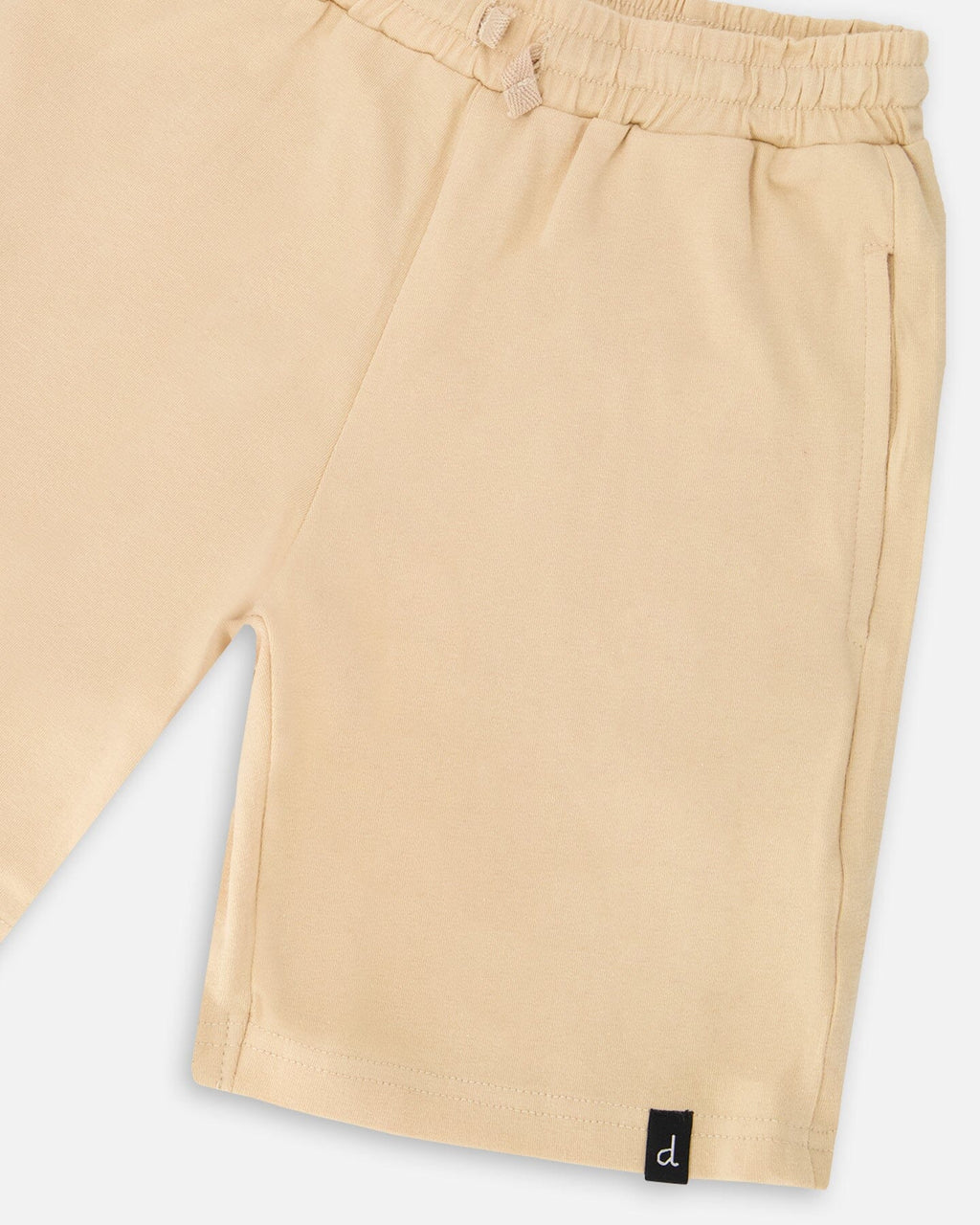 Organic Cotton Baby Shorts | Solid Beige | Baby Organic Co