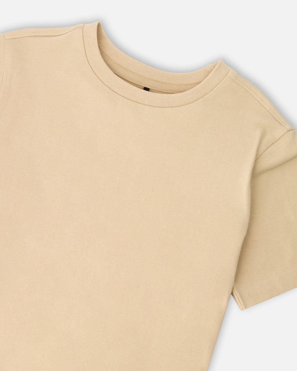 Organic Cotton Baby T-Shirt | Solid Beige | Baby Organic Co