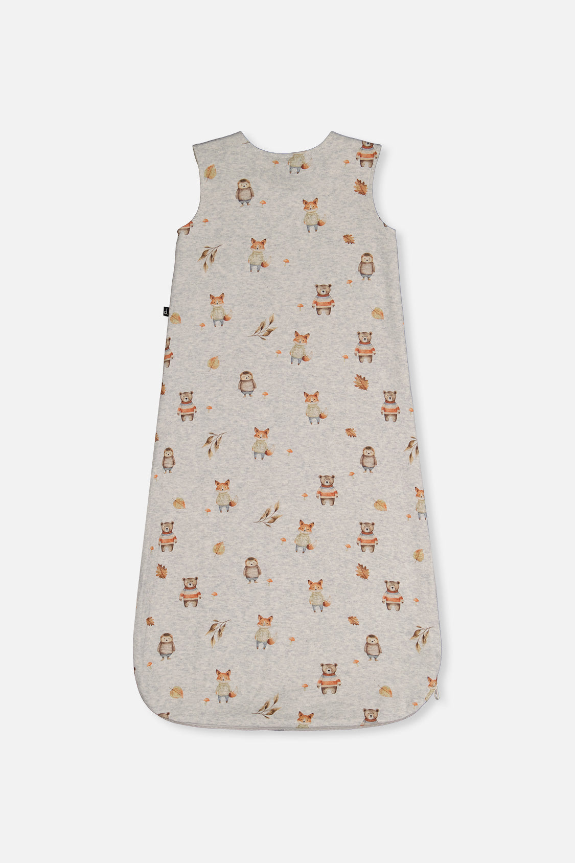 Organic Cotton Sleep Sack Beige Animal Print
