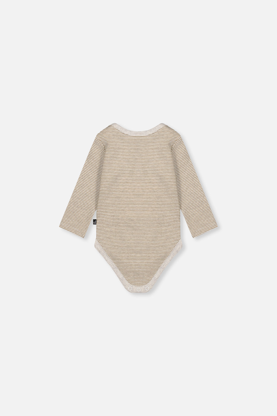 Organic Cotton Onesie Brown And White Stripes