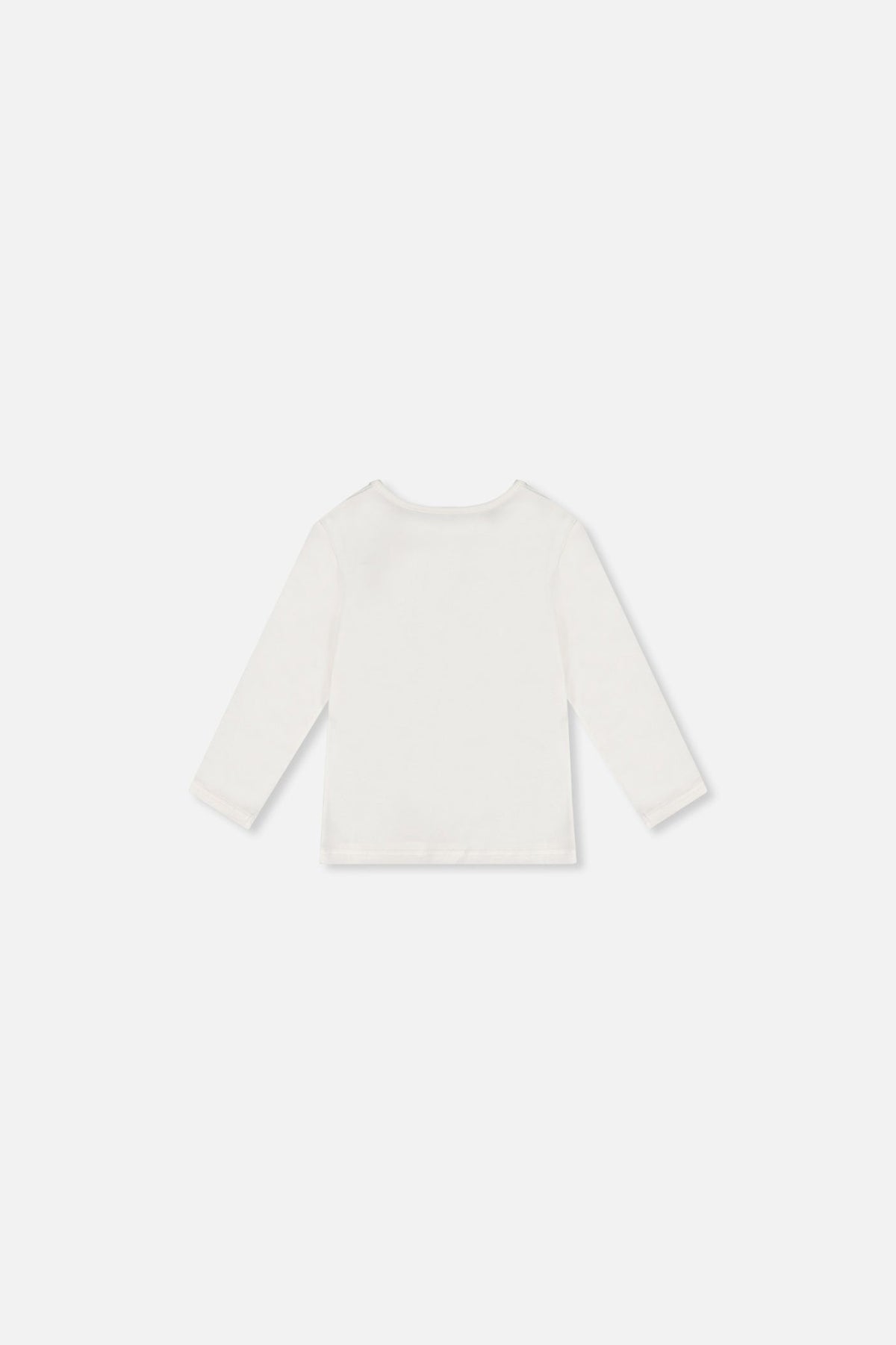 Baby Organic Cotton Long Sleeve T-Shirt Off-White