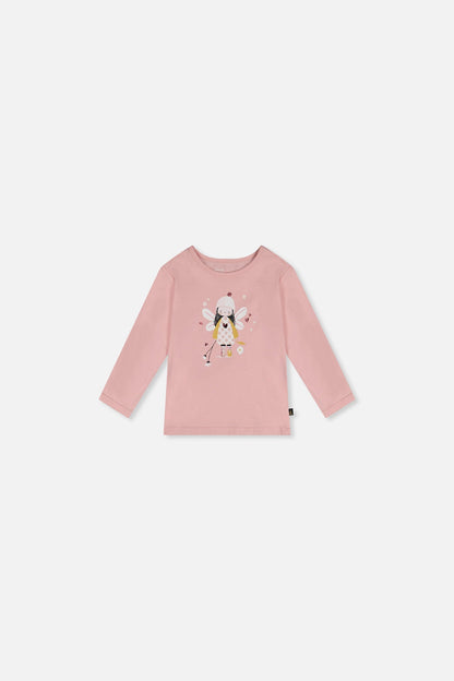 Baby Organic Cotton T-Shirt Pale Dusty Pink