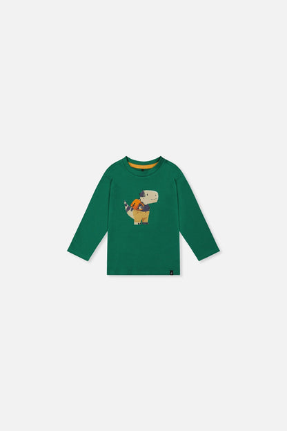 Baby Long Sleeve Organic Cotton T-Shirt Green