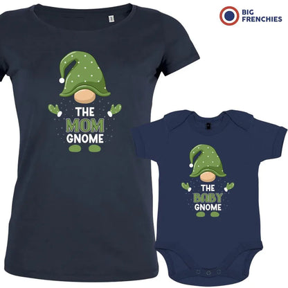 The Mom and Baby Gnome Christmas Organic Cotton family Set (Set of 2)