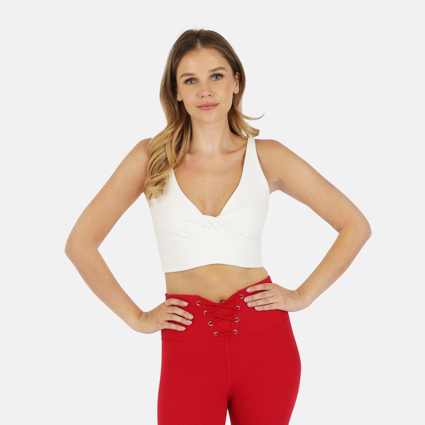 Ada Organic Cotton Twist Around Sports Bra - Baby Organic